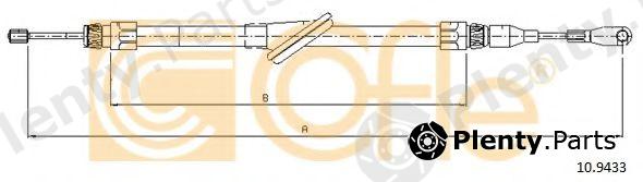  COFLE part 109433 Cable, parking brake