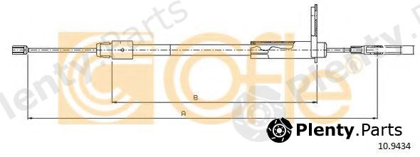  COFLE part 10.9434 (109434) Cable, parking brake