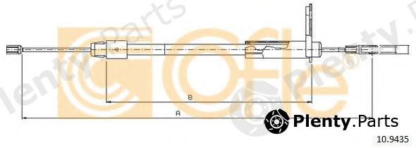 COFLE part 109435 Cable, parking brake