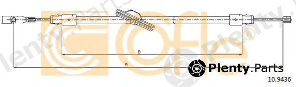  COFLE part 109436 Cable, parking brake