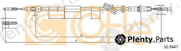  COFLE part 10.9447 (109447) Cable, parking brake