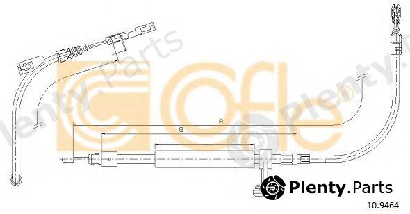  COFLE part 10.9464 (109464) Cable, parking brake