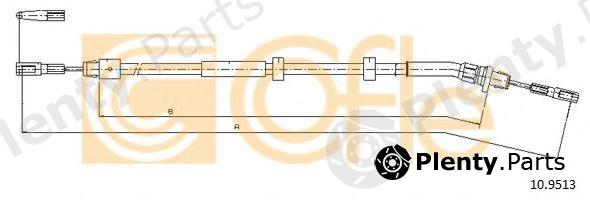  COFLE part 109513 Cable, parking brake