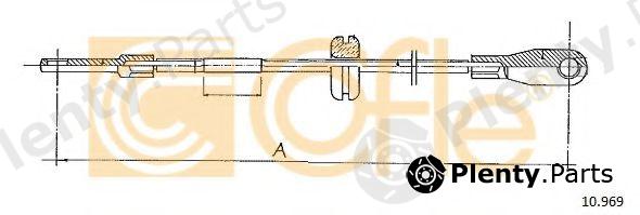 COFLE part 10969 Cable, parking brake
