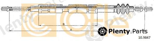  COFLE part 10.9847 (109847) Cable, parking brake