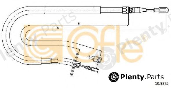  COFLE part 10.9875 (109875) Cable, parking brake