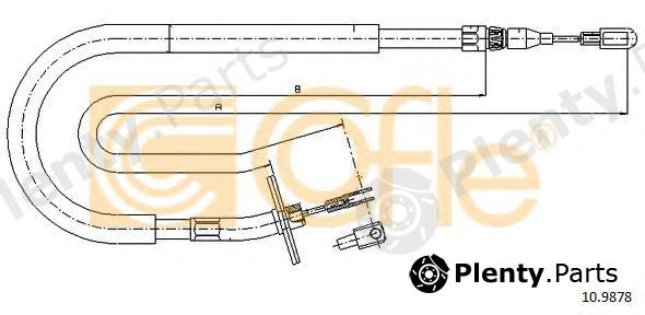  COFLE part 109878 Cable, parking brake