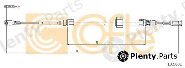  COFLE part 109881 Cable, parking brake