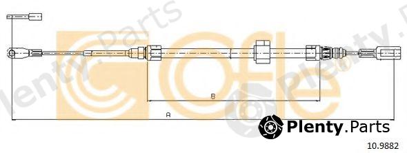  COFLE part 10.9882 (109882) Cable, parking brake