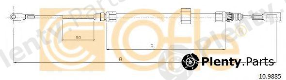  COFLE part 10.9885 (109885) Cable, parking brake