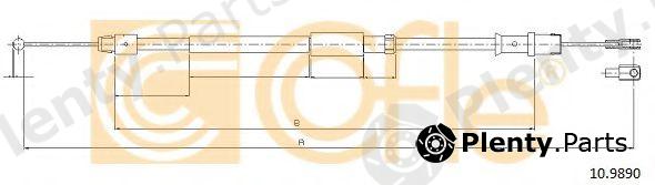  COFLE part 10.9890 (109890) Cable, parking brake