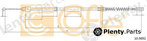  COFLE part 10.9892 (109892) Cable, parking brake