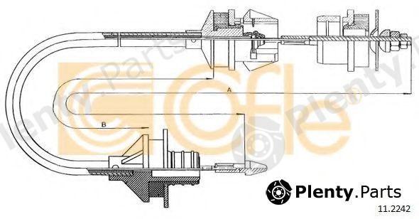  COFLE part 11.2242 (112242) Clutch Cable
