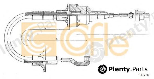  COFLE part 11.256 (11256) Clutch Cable