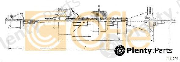  COFLE part 11.291 (11291) Clutch Cable