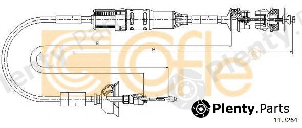  COFLE part 11.3264 (113264) Clutch Cable