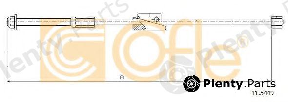  COFLE part 11.5449 (115449) Cable, parking brake
