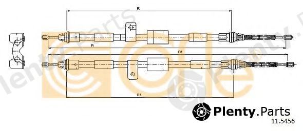  COFLE part 11.5456 (115456) Cable, parking brake