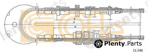  COFLE part 11.548 (11548) Cable, parking brake
