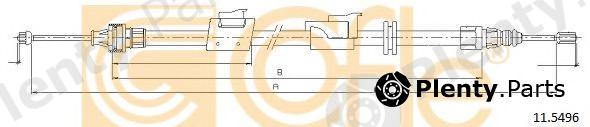  COFLE part 11.5496 (115496) Cable, parking brake