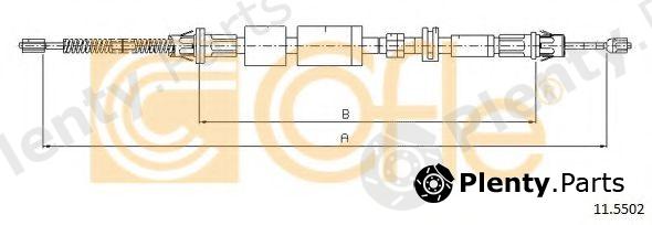  COFLE part 11.5502 (115502) Cable, parking brake