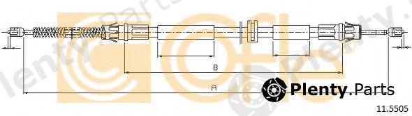  COFLE part 115505 Cable, parking brake