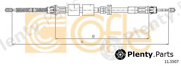 COFLE part 11.5507 (115507) Cable, parking brake