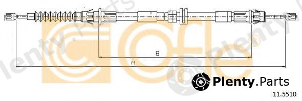  COFLE part 115510 Cable, parking brake
