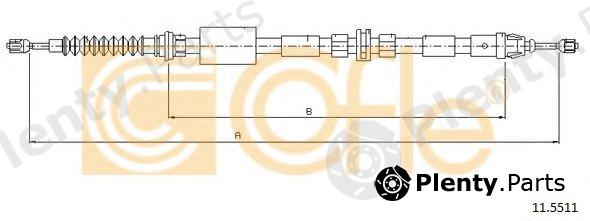  COFLE part 11.5511 (115511) Cable, parking brake