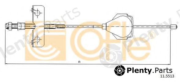  COFLE part 11.5513 (115513) Cable, parking brake