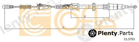  COFLE part 11.5753 (115753) Cable, parking brake