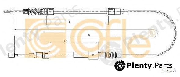 COFLE part 11.5769 (115769) Cable, parking brake