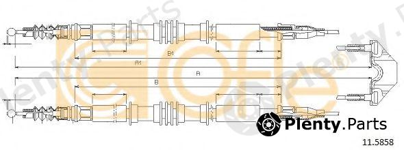  COFLE part 11.5858 (115858) Cable, parking brake