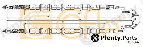  COFLE part 11.5864 (115864) Cable, parking brake