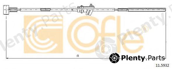  COFLE part 115932 Cable, parking brake