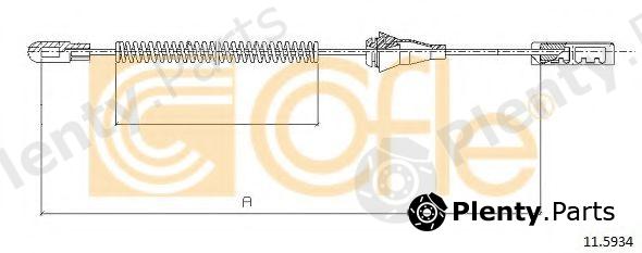  COFLE part 115934 Cable, parking brake