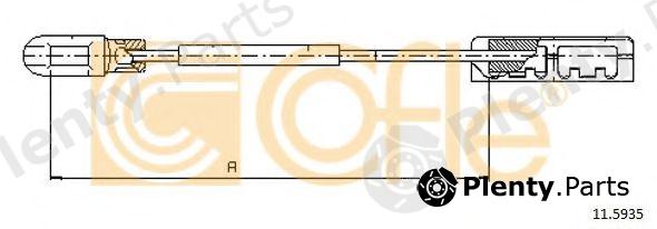  COFLE part 11.5935 (115935) Cable, parking brake