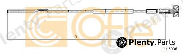  COFLE part 115936 Cable, parking brake