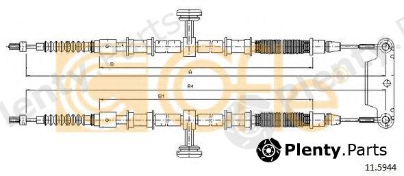  COFLE part 115944 Cable, parking brake