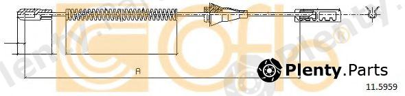  COFLE part 11.5959 (115959) Cable, parking brake