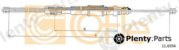  COFLE part 11.6594 (116594) Cable, parking brake