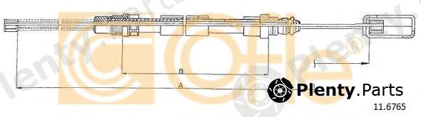 COFLE part 116765 Cable, parking brake