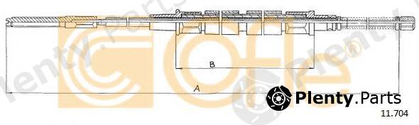  COFLE part 11704 Cable, parking brake