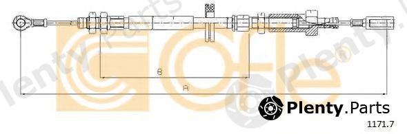  COFLE part 1171.7 (11717) Cable, parking brake