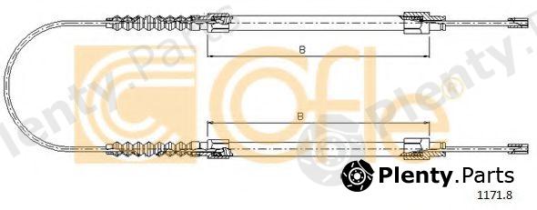  COFLE part 1171.8 (11718) Cable, parking brake