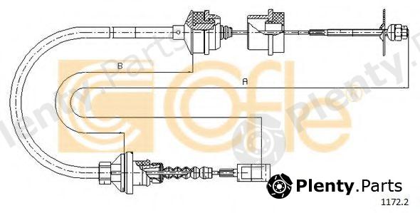  COFLE part 1172.2 (11722) Clutch Cable