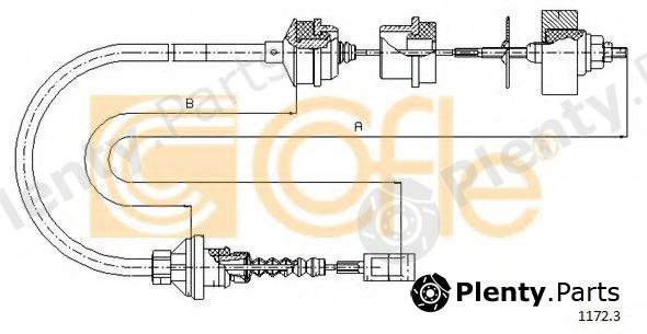  COFLE part 1172.3 (11723) Clutch Cable