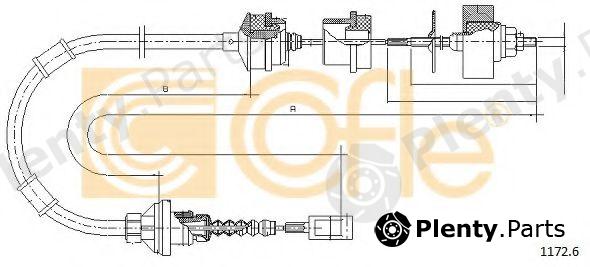  COFLE part 1172.6 (11726) Clutch Cable