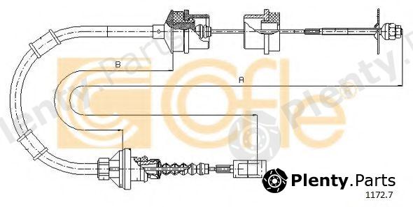  COFLE part 1172.7 (11727) Clutch Cable