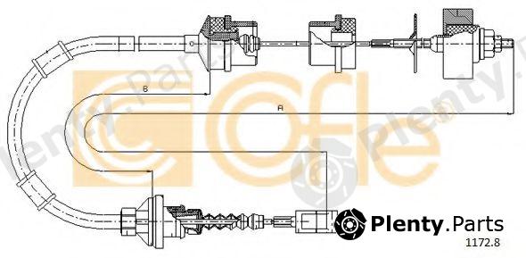  COFLE part 1172.8 (11728) Clutch Cable